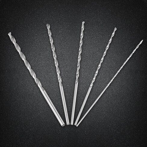 مجموعات بت الحفر ، 5pcs بأحجام مختلفة أحجام الحفر ، فولاذ طويل جدا عالي السرعة مستقيمة أدوات بت تويست تويست بنت للبلاستيك الخشب والألومنيوم ، القطر 2-5 مم طول 150 مم-160 ملم in Kuwait