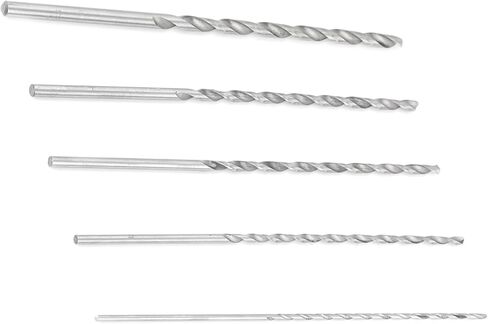 مجموعات بت الحفر ، 5pcs بأحجام مختلفة أحجام الحفر ، فولاذ طويل جدا عالي السرعة مستقيمة أدوات بت تويست تويست بنت للبلاستيك الخشب والألومنيوم ، القطر 2-5 مم طول 150 مم-160 ملم in Kuwait
