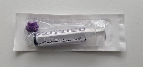 NeoConnect Oral Enteral Syringe With ENFit Connector 12cc/12mL Liquid Medication Dose Dispenser PNM-S12NCF in Saudi Arabia