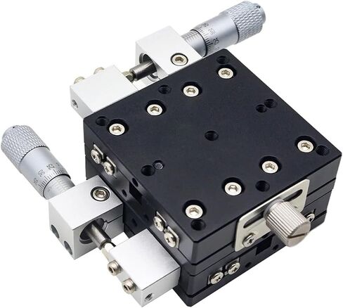 الجدول المنزلق ميكرومتر زميل XY AXIS LY60-C منصة الإزاحة اليدوي 60 * 60 مم تقليص جدول الجدول عبر الأسطوانة LY60-L LY60-R (LY60-L) in Saudi Arabia