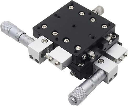 الجدول المنزلق ميكرومتر زميل XY AXIS LY60-C منصة الإزاحة اليدوي 60 * 60 مم تقليص جدول الجدول عبر الأسطوانة LY60-L LY60-R (LY60-L) in Saudi Arabia