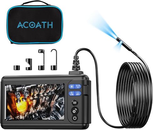 كاميرا منظار Borescope مع الضوء ، كاميرا تفتيش صناعية 1080 بكسل عالية الدقة مع 8 مصابيح LED ، كابل الأفعى شبه المقصود 16.5 قدمًا ، شاشة IPS 5 بوصات ، بطاقة 32 جيجابايت ، أدوات الصرف الصحي IP67 in Kuwait
