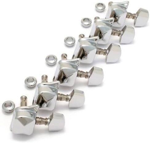 Squier by Fender Tuners for Bullet Strat Beginner Electric Guitar Stratocaster Electric Guitar - Chrome in Saudi Arabia