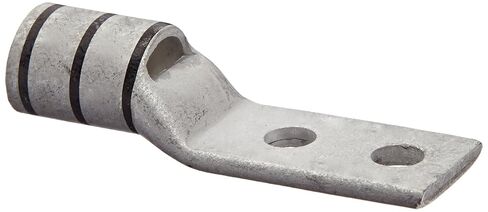 Burndy YAV26L2NT14FX Two Hole Hylug Flex Conductor Standard Barrel Narrow Tongue, 2/0 AWG, 2/0 Weld, 325/24 Conductor, 2.56" Length, 1/4" Stud Hole Size, 0.76" Tongue Width,Black in Saudi Arabia