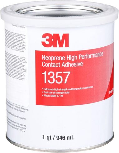 3M Neoprene عالية الأداء اتصال لاصقة 1357 ، Gray-Green ، 1 Quart Can in Saudi Arabia