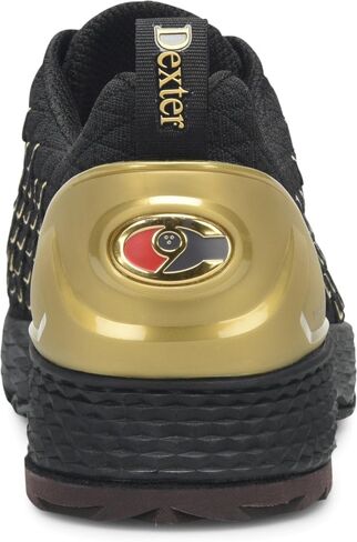 Dexter Mens C9 Knit BOA Bowling Shoes (for Right and Left Handed Bowlers. Men's Shoe Sizing) - Black/Gold 12 in Saudi Arabia