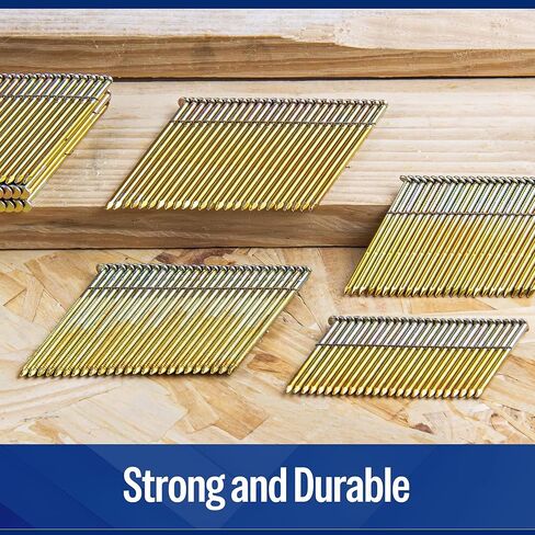 meite 28 Degree Framing Nails, Offset Round Head 3-Inch × .120-Inch Bright Coated Wire Weld Collated Nails Smooth Shank Framing Nails for Framing Nailer Gun (2,000 PCS) in Saudi Arabia