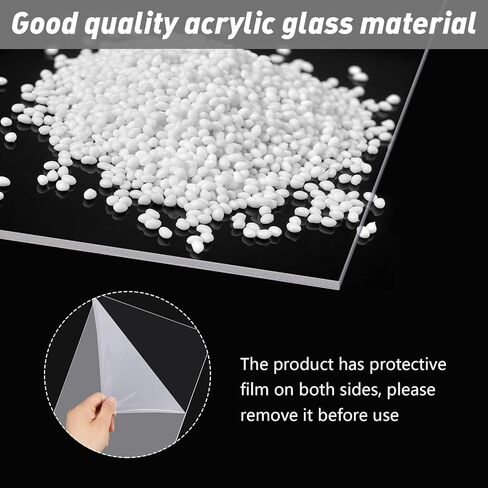 2 Pcs Clear Acrylic Sheets 7.87 X 11.8 Inch, Plexiglass Sheets 1/8" Thick (3mm) Cast Acrylic Sign Board for DIY Display Projects Art Crafts Painting Signs Photo Frames in Saudi Arabia