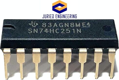 SN74HC251N SN74HC251 74HC251 محددات البيانات/مضاعفات مع مخرجات 3 حالات IC DIP-16 (حزمة 10)) in Kuwait