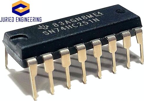 SN74HC251N SN74HC251 74HC251 محددات البيانات/مضاعفات مع مخرجات 3 حالات IC DIP-16 (حزمة 10)) in Kuwait