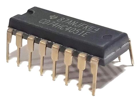 CD74HC4051E CD74HC4051 74HC4051 744051 5-V, 8:1, 1-Channel Analog multiplexer Breadboard-Friendly IC DIP-16 (Pack of 10) in Kuwait