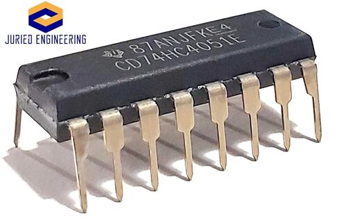 CD74HC4051E CD74HC4051 74HC4051 744051 5-V, 8:1, 1-Channel Analog multiplexer Breadboard-Friendly IC DIP-16 (Pack of 10) in Kuwait