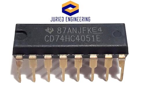 CD74HC4051E CD74HC4051 74HC4051 744051 5-V, 8:1, 1-Channel Analog multiplexer Breadboard-Friendly IC DIP-16 (Pack of 10) in Kuwait