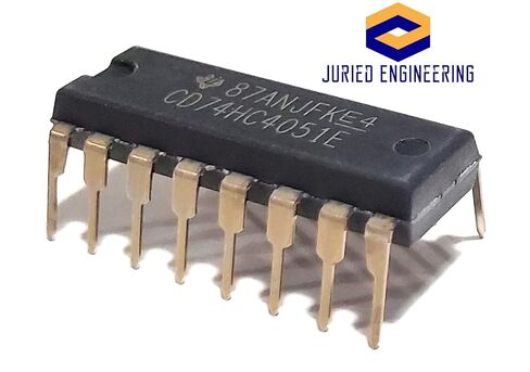 CD74HC4051E CD74HC4051 74HC4051 744051 5-V, 8:1, 1-Channel Analog multiplexer Breadboard-Friendly IC DIP-16 (Pack of 10) in Kuwait