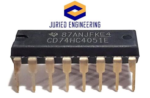 CD74HC4051E CD74HC4051 74HC4051 744051 5-V, 8:1, 1-Channel Analog multiplexer Breadboard-Friendly IC DIP-16 (Pack of 10) in Kuwait