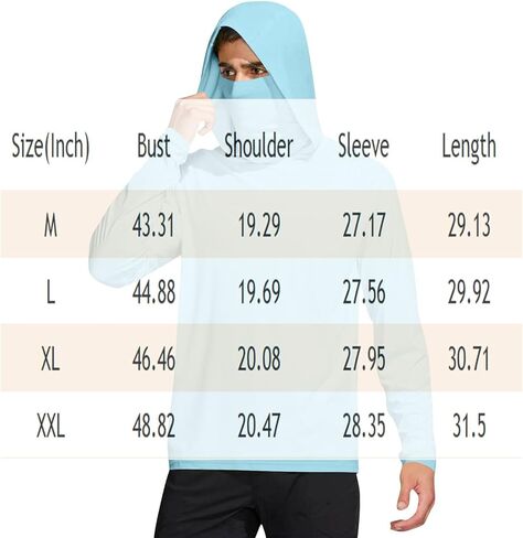 zip up hoodie men upf 50+ sun protection out out out jackt jacket jacket long leare shirt fishing performan in Kuwait