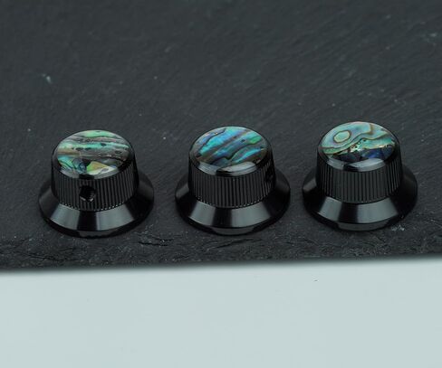 Guyker Top Hat Potentiometer Conbers مع 6.3 مم ضياء. أواني رمح - 3pcs CNC ألومنيوم سبيكة سبيكة سرعة التبديل التبديل التبديل مقبض الاستبدال للغيتار الكهربائي أو الدقة باس ، Chrome CKB019C in Saudi Arabia