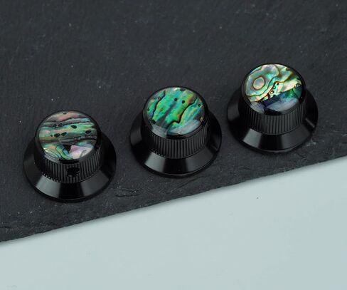 Guyker Top Hat Potentiometer Conbers مع 6.3 مم ضياء. أواني رمح - 3pcs CNC ألومنيوم سبيكة سبيكة سرعة التبديل التبديل التبديل مقبض الاستبدال للغيتار الكهربائي أو الدقة باس ، Chrome CKB019C in Saudi Arabia