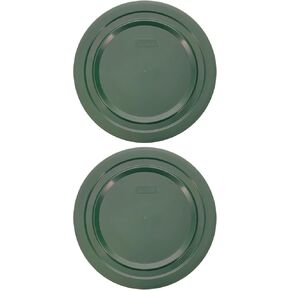Pyrex 7404-PC 4.5-Quart Thyme Green Food Storage Replacement Lid (2-Pack) - Made in USA in Saudi Arabia