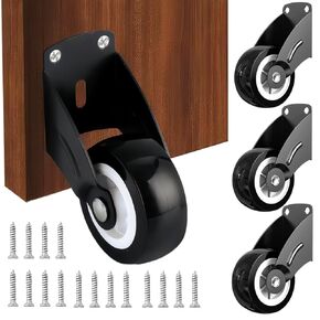 4-Pack 2" Gate Wheels, Anti-Sag Door Bottom Support Wheels, Anti-Friction Casters Repair Dropping Wooden Doors, Vertical Mount & Furniture fix Rollers (Smooth Sliding) in Saudi Arabia
