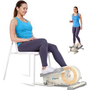 MERACH Sitting Under Desk Elliptical Machine, Leg Exerciser While Sitting for Seniors, Seated Pedal Exerciser, Quiet & Portable Pedal Exerciser with 8 Resistance Levels, Work from Home Fitness in Saudi Arabia