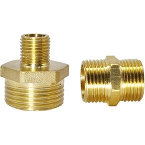 1pcs أنبوب النحاس السداسي السداسي ملاءمة 1/8 "1/4" 3/8 "1/2" الذكور النحاس النحاس السريع موصل غاز زيت ماء موصل هواء محول الهواء (G1) in Kuwait