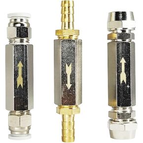1PSC Pneumatic Check Valve Connector 6mm 8mm 10mm 12mm Air Hose Gas One Way Valve 1/8" 1/4" 3/8" 1/2" Compressor Pipe Fitting Adapter(CV-03) in Saudi Arabia
