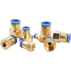 50pcs هواء موصل سريع هواء موصل PCF ل 4 6 8 10 12 مم أنبوب أنبوب خرطوم إلى 1/8 "3/8" 1/2 "1/4" in Kuwait