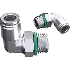 10pcs pl g thread 304 مفصلي من الفولاذ المقاوم للصدأ الهوائي السريع المرفق المرفق الذكور 1/8 "1/4" 3/8 "1/2" اقتران سريع (PL8-G04) in Kuwait