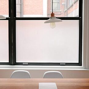Privacy Window Films, Opaque Frosted Glass Tint Static Cling Treatment Protects Home Security Without Blocking Daylight - Heat Control, UV Prevention, Easy Removal (Matte White, 11.8x78.7 Inches) in Kuwait