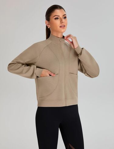 BMJL Womens Sweatshirt Zip Up Hoodie Active Long Sleeve Workout Tops Funnel Neck Gym Clothes Fall Outfits 2025 in Saudi Arabia