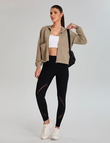 BMJL Womens Sweatshirt Zip Up Hoodie Active Long Sleeve Workout Tops Funnel Neck Gym Clothes Fall Outfits 2025 in Saudi Arabia
