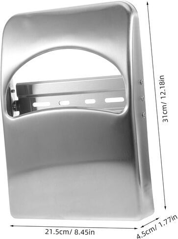 VALICLUD Bathroom Seat Cover Dispenser Stainless Steel Toilet Seat Cover Holder Wall Mounted for High Traffic Restrooms Offices Schools and Homes Sleek Modern Design in Saudi Arabia