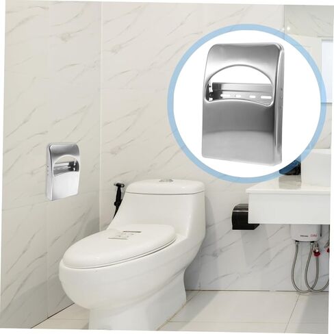 VALICLUD Bathroom Seat Cover Dispenser Stainless Steel Toilet Seat Cover Holder Wall Mounted for High Traffic Restrooms Offices Schools and Homes Sleek Modern Design in Saudi Arabia
