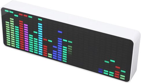شاشة طيف الموسيقى LED ، عرض طيف الموسيقى الملون RGB ، 1624 قطاع قطاع ، مستشعر مستشعر الصوت 384 LEDS 20 ألوان ديناميكية 7 ، محلل الإيقاع in Saudi Arabia