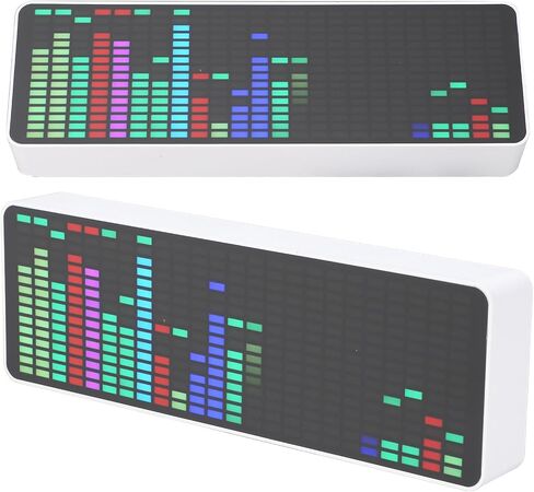 شاشة طيف الموسيقى LED ، عرض طيف الموسيقى الملون RGB ، 1624 قطاع قطاع ، مستشعر مستشعر الصوت 384 LEDS 20 ألوان ديناميكية 7 ، محلل الإيقاع in Saudi Arabia