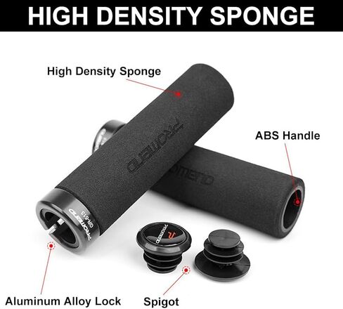 Bike Handlebar Grips, Foam Single Lock on Bicycle Handle Bar Soft Comfortable Non-Slip Bike Handle Grips for BMX, Mountain, MTB, Beach Cruiser, Scooter, Folding Bike in Saudi Arabia