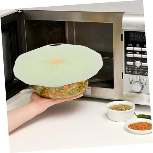 غطاء وعاء السيليكون homoyooyo غطاء ختم لغطاء الأطعمة القابلة لإعادة الاستخدام لسهولة عشوائية in Kuwait