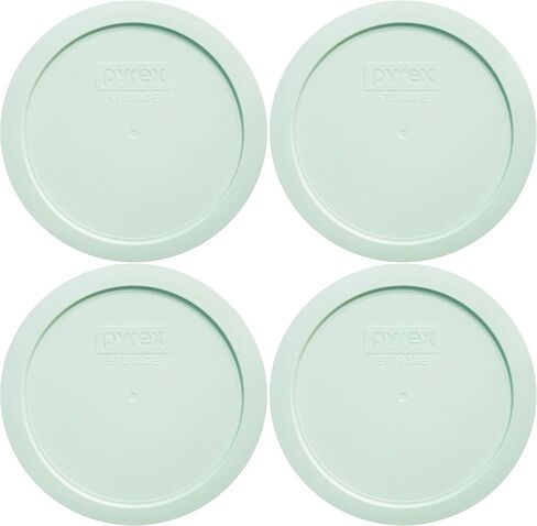 Pyrex 7200-PC 2-Cup Sage Green Food Storage LID (4 حزم)-مصنوعة في الولايات المتحدة الأمريكية in Saudi Arabia