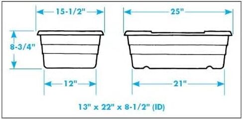 Ultrasource Poly Tote Lid ، حزمة معتمدة من 6 أغطية معتمدة من 6 أغطية in Kuwait