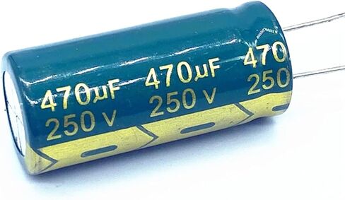 2pcs ارتفاع التردد المنخفض المقاومة 250V 470 فورت المكثف المنحل بالكهرباء الحجم 18 * 40 470uf in Saudi Arabia