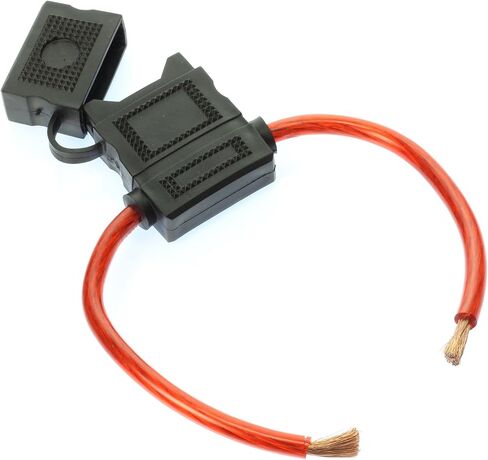 (1) 8 Gauge MAXI Inline Fuse Holder Fuseholder with cover and (2ea 50 Amp Fuses) in Kuwait