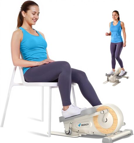 MERACH Sitting Under Desk Elliptical Machine, Leg Exerciser While Sitting for Seniors, Seated Pedal Exerciser, Quiet & Portable Pedal Exerciser with 8 Resistance Levels, Work from Home Fitness in Saudi Arabia