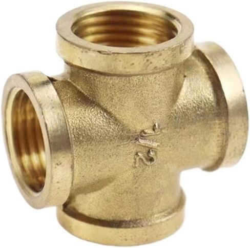 1pcs 3 طرق 4 طرق تركيب أنبوب النحاس 1/8 "" 1/4 "" 3/8 "" 1/2 "" ترابط المساواة بين موصل المربع المربع هواء محول محول (4 طرق -01/8 "") in Kuwait