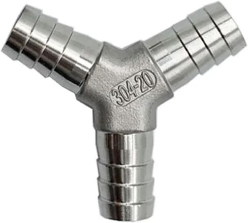 1pcs 6 8 10 12 16 20 32mm t type tye tee 304 Felet Barb Pipe Fitting 2 3 4-Way Water Gas Hose Adapter (Y Type ، 6mm) in Kuwait