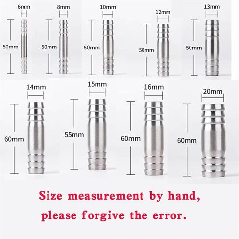1pcs 6 8 10 12 16 20 32mm t type tye tee 304 Felet Barb Pipe Fitting 2 3 4-Way Water Gas Hose Adapter (Y Type ، 6mm) in Kuwait