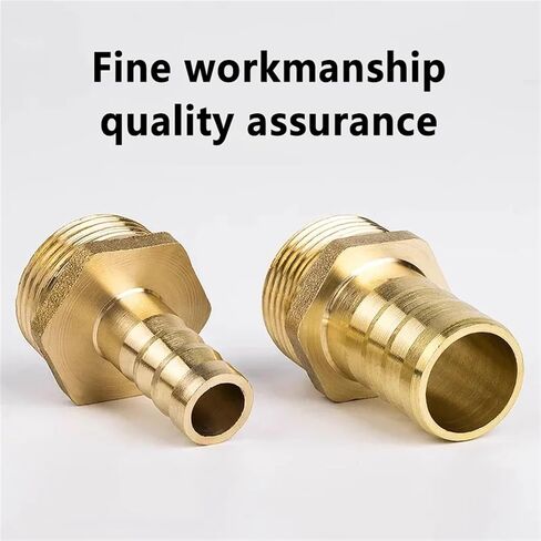 PC Hose Barb Tail Pagoda Connector 6 8 10 12 14 16mm Connector Hose 1/8 1/2 3/4 3/8 Male Thread Brass Water Pipe Fittings(Barb 10mm-1I2) in Saudi Arabia