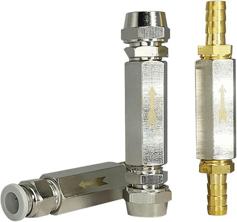 1PCS CHEST PNEUMATIC CONCTION CONNECTOR 6MM 8MM 10MM 12MM غاز خرطوم الهواء في اتجاه واحد صمام 1/8 "1/4" 3/8 "1/2" محول تركيب أنابيب الضاغط (12 مم-02) in Kuwait