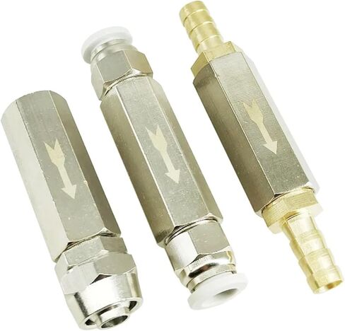 1PCS CHEST PNEUMATIC CONCTION CONNECTOR 6MM 8MM 10MM 12MM غاز خرطوم الهواء في اتجاه واحد صمام 1/8 "1/4" 3/8 "1/2" محول تركيب أنابيب الضاغط (12 مم-02) in Kuwait