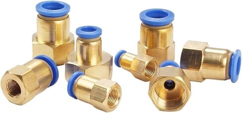 50pcs هواء موصل سريع هواء موصل PCF ل 4 6 8 10 12 مم أنبوب أنبوب خرطوم إلى 1/8 "3/8" 1/2 "1/4" in Kuwait